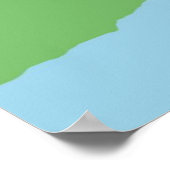 景観抽象芸術芸術 ポスター (角)