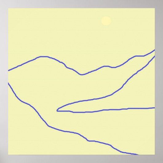 景観抽象芸術芸術 ポスター (正面)