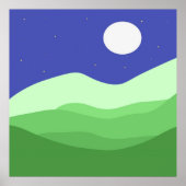 景観抽象芸術芸術 ポスター (正面)