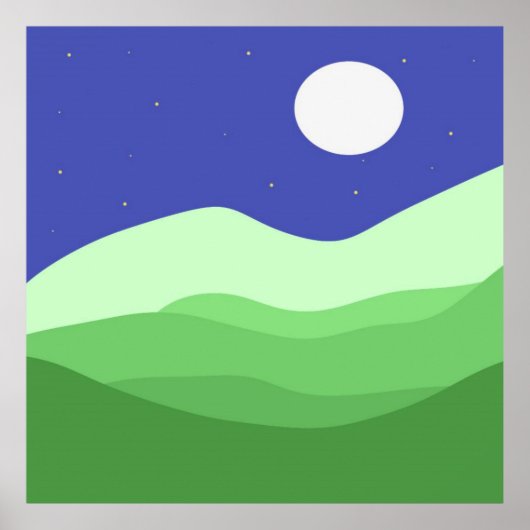 景観抽象芸術芸術 ポスター (正面)