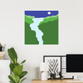 景観抽象芸術芸術 ポスター (ホームオフィス)