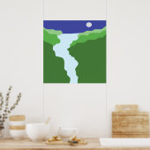 景観抽象芸術芸術 ポスター (キッチン)