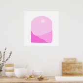 景観抽象芸術芸術 ポスター (キッチン)