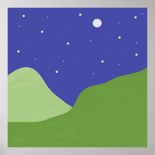 景観抽象芸術芸術 ポスター (正面)