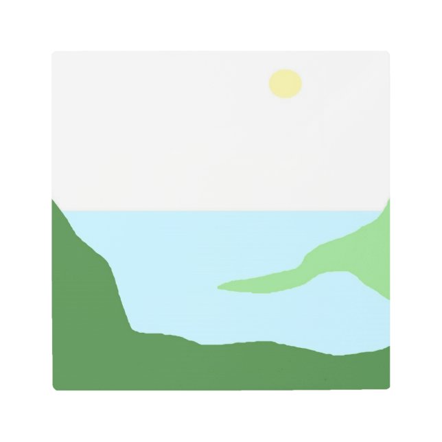 景観抽象芸術芸術 メタルプリント (正面)