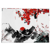 景観日本の抱き枕 ラージペーパーバッグ (裏面)