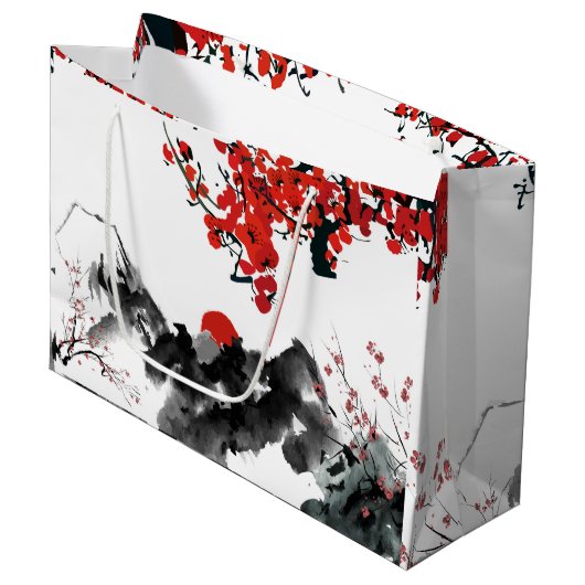 景観日本の抱き枕 ラージペーパーバッグ (正面アングル)