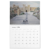 景観水彩画カレンダー カレンダー (1月 2026)