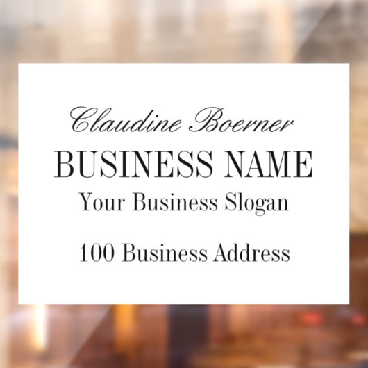 景観窓用デカールステッカー ビジネス ホーム ウィンドウサイン (シート2)