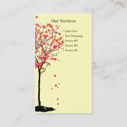 景観設計者用名刺 名刺 (裏面)