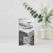 景観野生生物の写真カスタム写真アップロード 名刺 (スタンド正面)