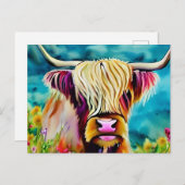 景観高原牛 ポストカード (正面/裏面)