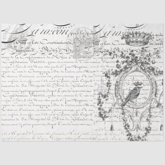 景観鳥スクリプトの切り離し紙 薄葉紙 (正面)