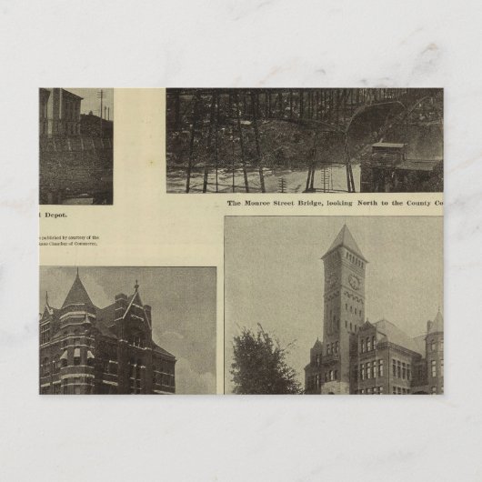 景観、スポケーンの繁栄 ポストカード (正面)