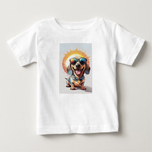 晴れたスマイル:ザクールダシュント ベビーTシャツ (正面)