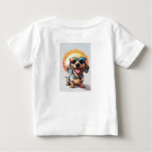 晴れたスマイル:ザクールダシュント ベビーTシャツ (裏面)
