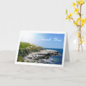 晴れたパノラマ風景 カード (黄色い花)