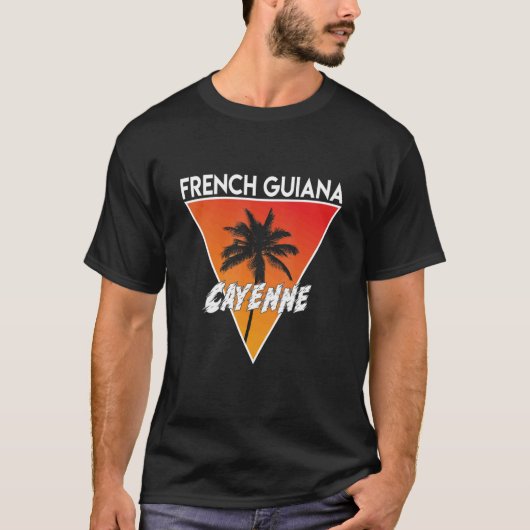 晴れたフランスの色のギアナ Tシャツ (正面)