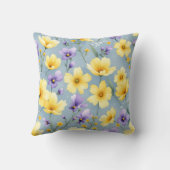 晴れたフローラ牧草地パタモダンーン クッション (裏面)