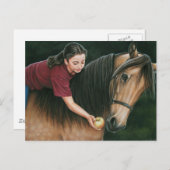晴れたモーガンホースアートへの贈り物 ポストカード (正面/裏面)