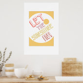 晴れたレトロなポスター ポスター (キッチン)