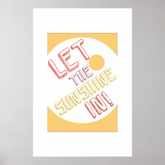 晴れたレトロなポスター ポスター (正面)