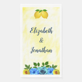 晴れたレモン花のウェディング