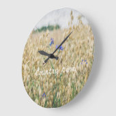 晴れた夏の野原 ラージ壁時計 (傾斜)