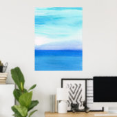 「晴れた天気」 ポスター (ホームオフィス)