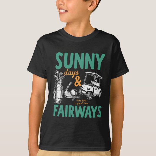晴れた日とフェアウェイの作品 Tシャツ (正面)