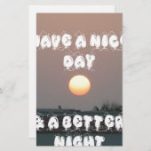 晴れた日と夜の願いのある黄金の夕日 (正面/裏面)