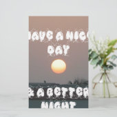 晴れた日と夜の願いのある黄金の夕日 (スタンド正面)