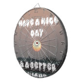 晴れた日と夜の願いのある黄金の夕日 ダーツボード (正面右)