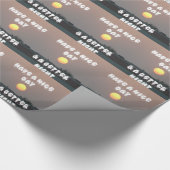 晴れた日と夜の願いのある黄金の夕日 ラッピングペーパー (角)