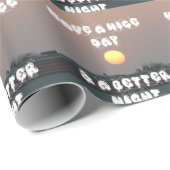 晴れた日と夜の願いのある黄金の夕日 ラッピングペーパー (ロールコーナー)