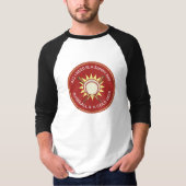 晴れた日と野球とビールがあればそれでいい Tシャツ (正面)