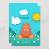 晴れた日にグリーティングカードを取得 (正面/裏面)