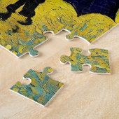 晴れた日に傘の下で若い印象派の人 ジグソーパズル (側面)