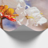 晴れた日に印象的な桜の花 ラッピングペーパー (角)