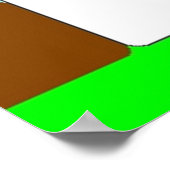 晴れた日に戸建住宅、キッズアート ポスター (角)