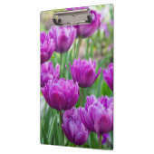 晴れた日に明るい薄紫チューリップ クリップボード (左)