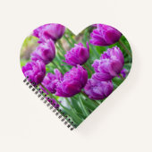 晴れた日に明るい薄紫チューリップ ノートブック (正面)