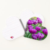 晴れた日に明るい薄紫チューリップ ノートブック (内部)