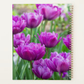 晴れた日に明るい薄紫チューリップ プランナー手帳 (裏面)