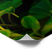 晴れた日に明るい黄色のひまわりがあるフィールド。 ポスター (角)