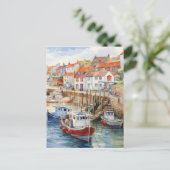 晴れた日に港に着く ポストカード (スタンド正面)