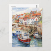 晴れた日に港に着く ポストカード (正面/裏面)