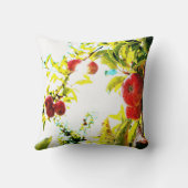 「晴れた日に赤りんごの木」かわいい写真。買今 クッション (裏面)