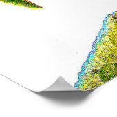 「晴れた日に赤りんごの木」かわいい写真。買今 ポスター (角)