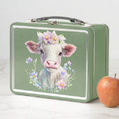 晴れた日のかわいい牛 メタルランチボックス (インサイチュ)